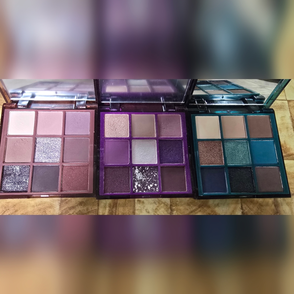 Farmasi Trio Eyeshadow Palettes — Pink, Purple & Teal Shades